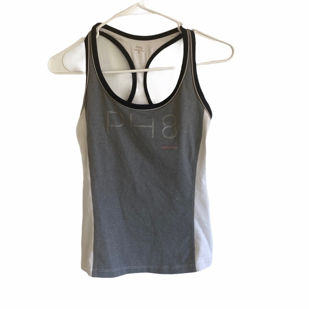 Ph8 RACERBACK ACTIVE TANK IN /WHITE/GRAY SMALL